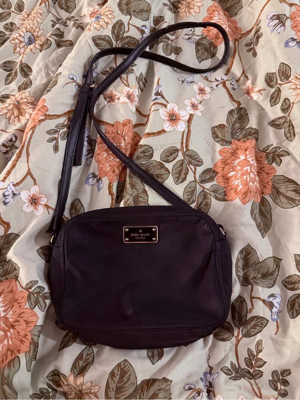 Kate Spade Black Nylon Crossbody Bag